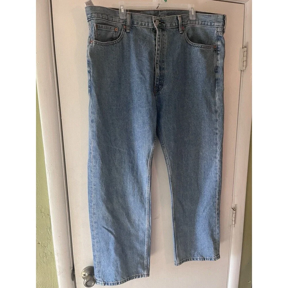 Two Pairs Levi’s 505 Men’s Jeans 42x29 Regular Fit Blue Classic Straight Leg